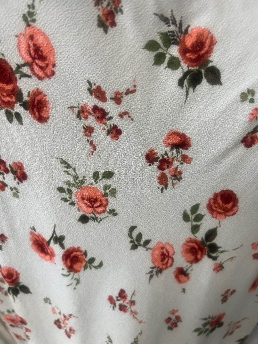NWT Blue Maxi Dress with Red and Pink Floral Print - Picture 2 of 2